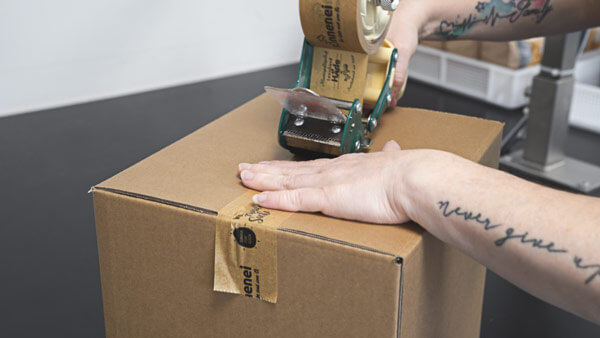 Vorbereitung für den Versand