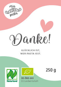 Galeriebild – Zum Vergrößern klicken: Nudeletikett: Danke