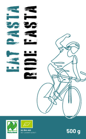 Galeriebild – Zum Vergrößern klicken: Nudeletikett: Radfahren